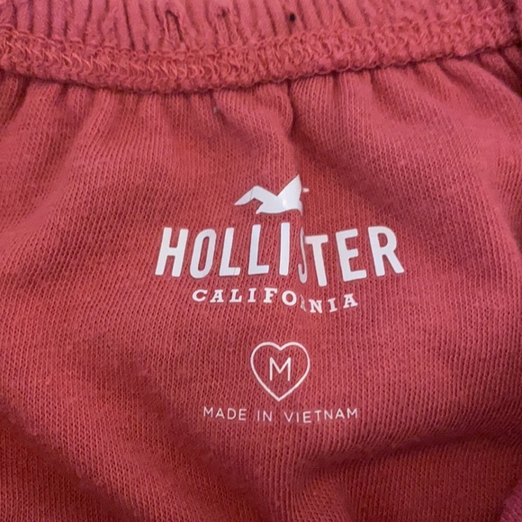 Pink/red off or on the shoulder crop top. - Picture 2 of 3